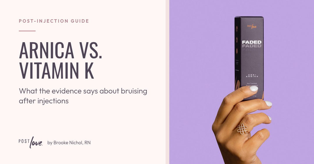 Arnica vs. vitamin K for bruising after injections guide cover: FADED 30 mL